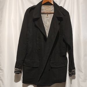 Converse Black Jacket with Striped Lining